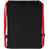 Рюкзак Nock, черный с красной стропой