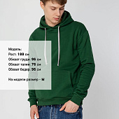 Толстовка с капюшоном Unit Kirenga Heavy, темно-зеленая