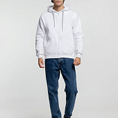 Толстовка на молнии с капюшоном Siverga Heavy, белая (белоснежная)