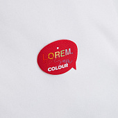 Наклейка тканевая Lunga Bubble, M, красная