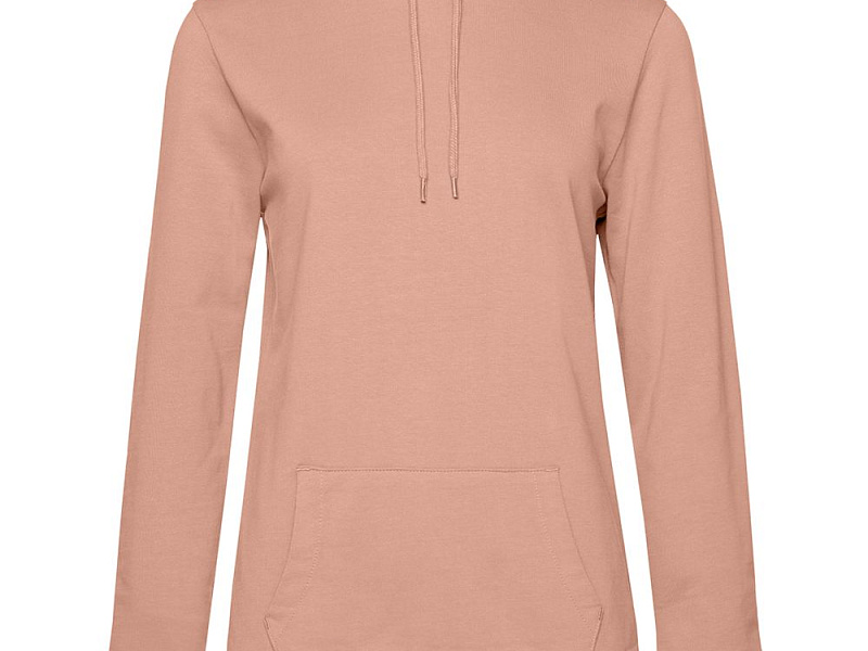 Толстовка с капюшоном женская Hoodie, бежевая (nude)