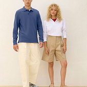 Рубашка поло унисекс с длинным рукавом Pacific LSL, ярко-зеленая