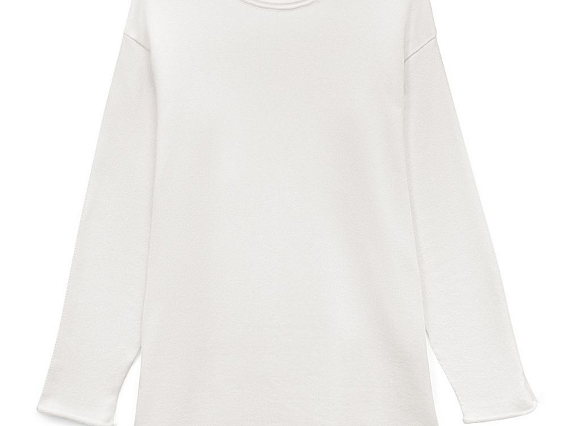 Лонгслив унисекс Siluetti Fuori, молочно-белый