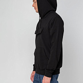 Худи унисекс с карманом на груди Chest Pocket, черное